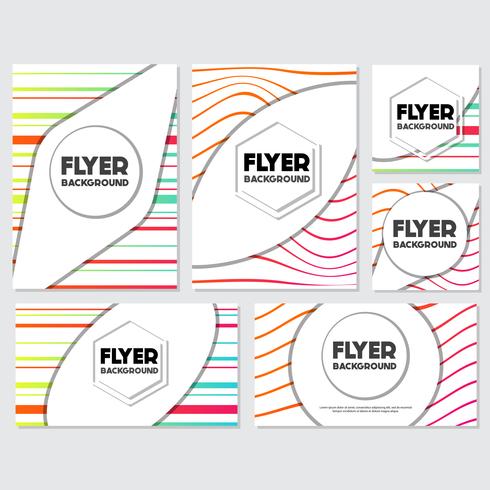 fresh background flyer style background Design Template vector