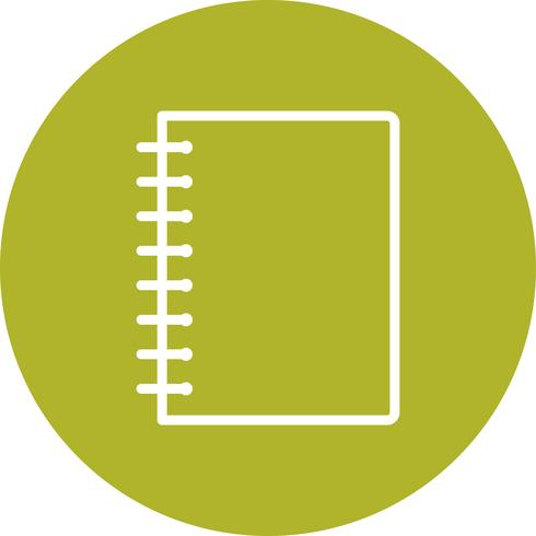 Vector Spiral Notebook Icon