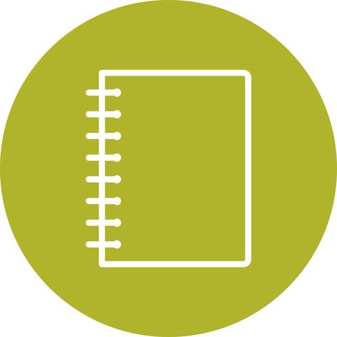 Vector Spiral Notebook Icon