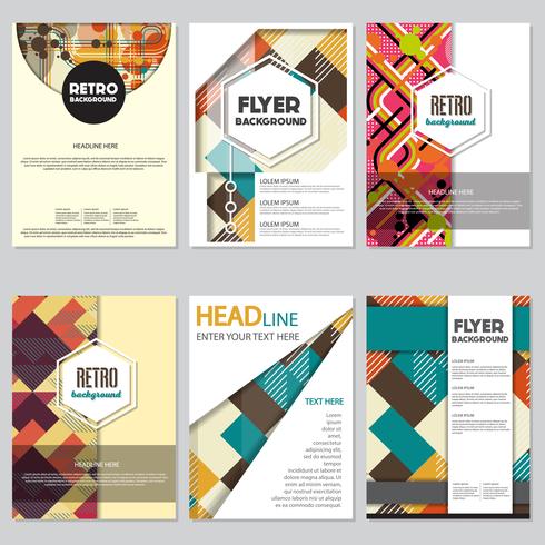 Old retro Vintage style background Design Template vector