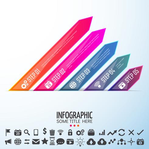 Plantilla de diseño de infografías vector