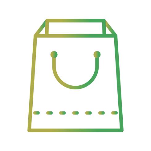 Vector icono de bolsa de compras