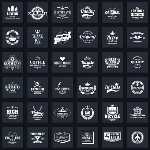 Vintage Retro Vector Logo para banner