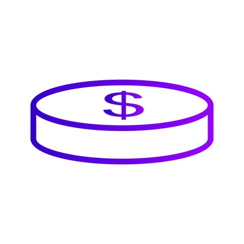 Icono de vector de moneda