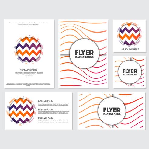 fresh background flyer style background Design Template vector
