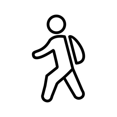 Vector Walking to School Icon