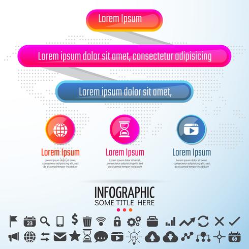 Plantilla de diseño de infografías vector