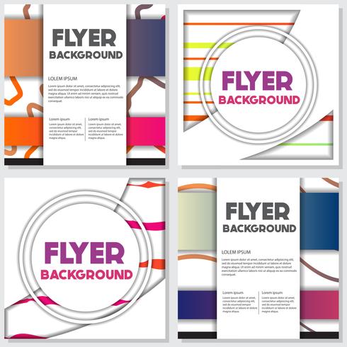 fresh background flyer style background Design Template vector