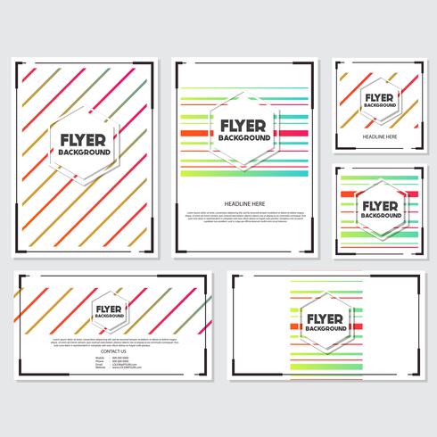 fresh background flyer style background Design Template vector