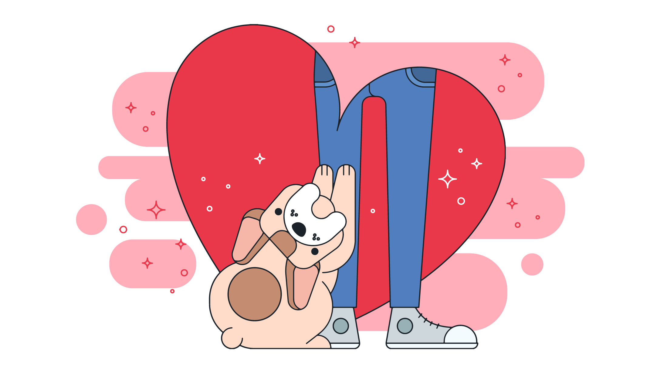Download Dog Love Vector - Download Free Vectors, Clipart Graphics ...