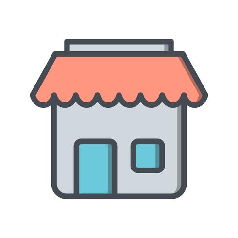 Vector icono de tienda