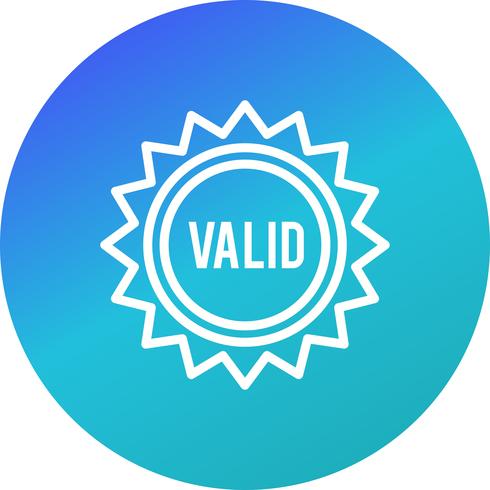 Vector Valid Stamp Icon