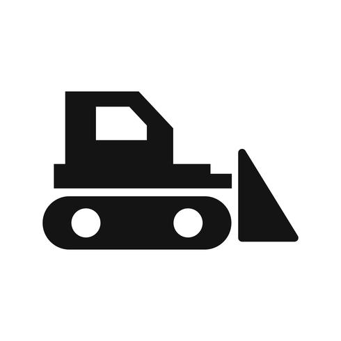 Bulldozer Vector Icon