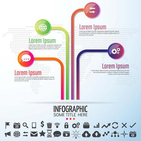 Plantilla de diseño de infografías vector