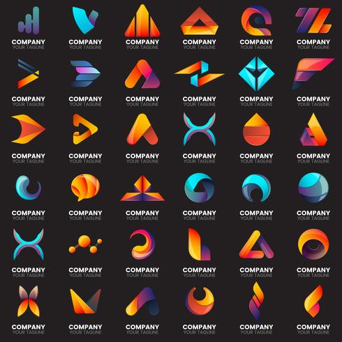 Modern Minimal Vector Logo for banner