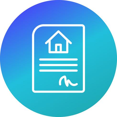 House Contract Vector Icon