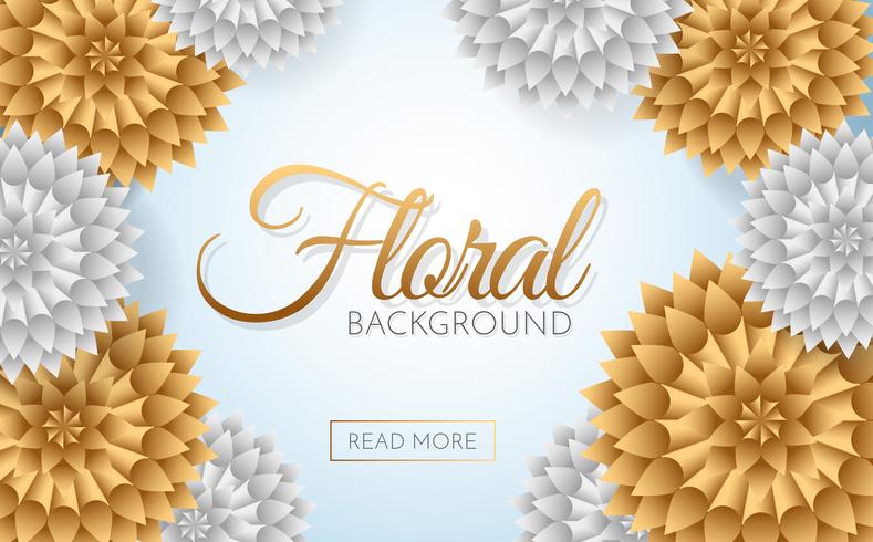 Sale Flowers Vector background