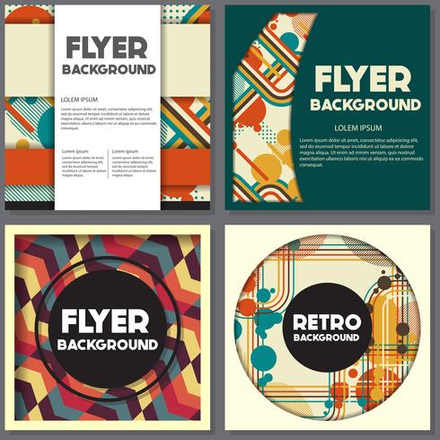 Old retro Vintage style background Design Template vector