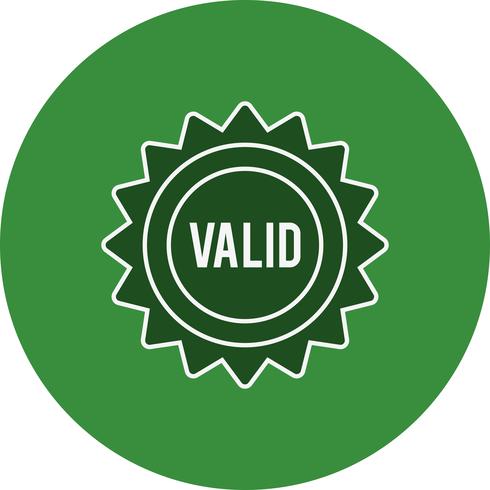 Vector Valid Stamp Icon