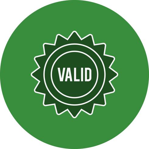 Vector Valid Stamp Icon