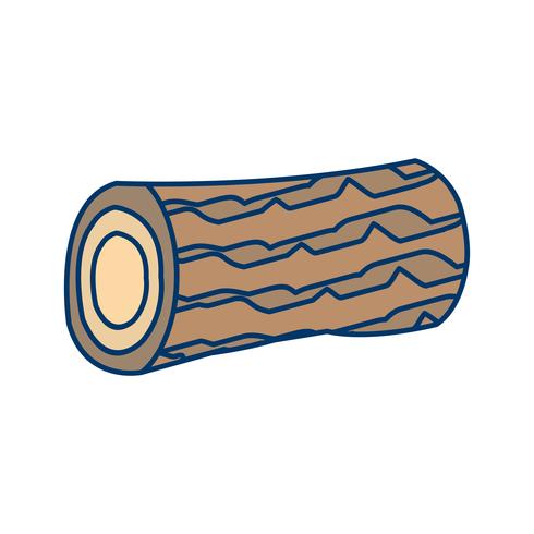 Icono de vector de madera