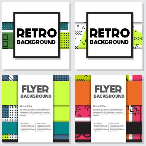 memphis background style Design Template vector