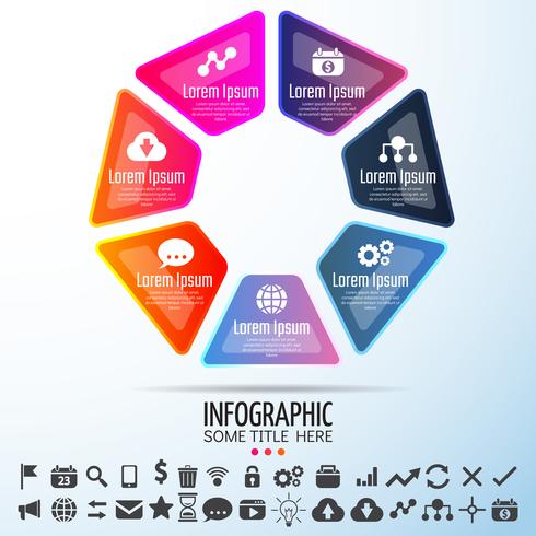 Plantilla de diseño de infografías vector