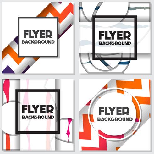 fresh background flyer style background Design Template vector