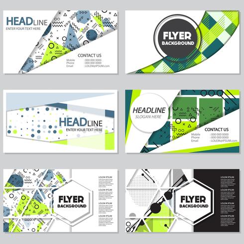 memphis background style Design Template vector