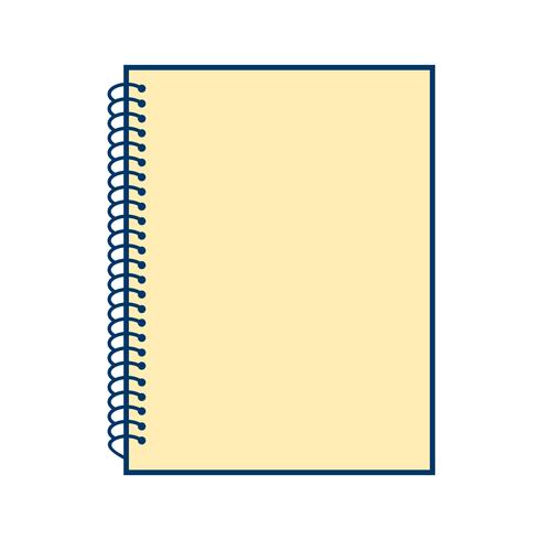 Vector Spiral Notebook Icon