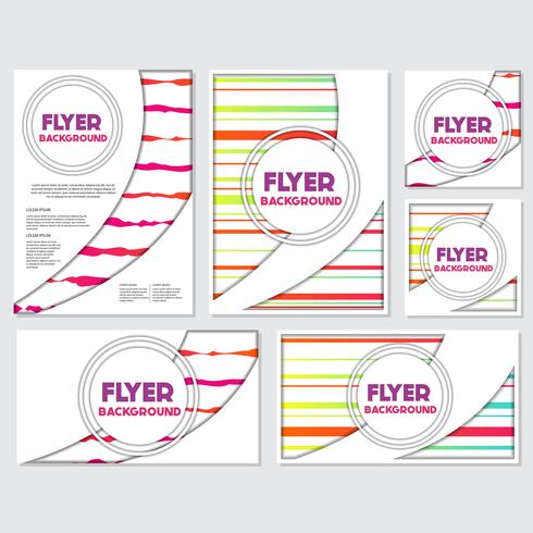 fresh background flyer style background Design Template vector