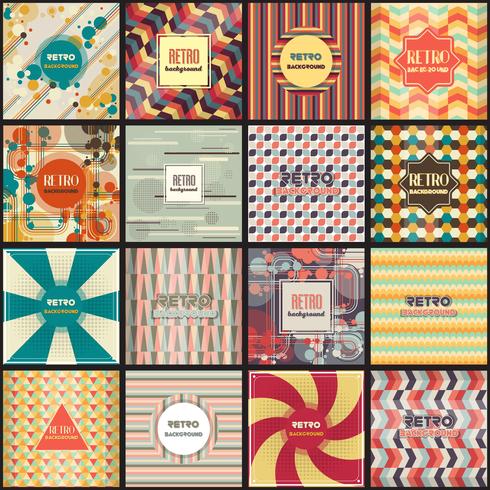 Old retro Vintage style background Design Template vector