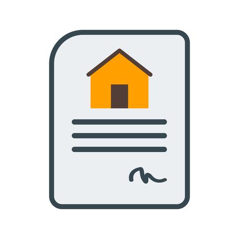 House Contract Vector Icon