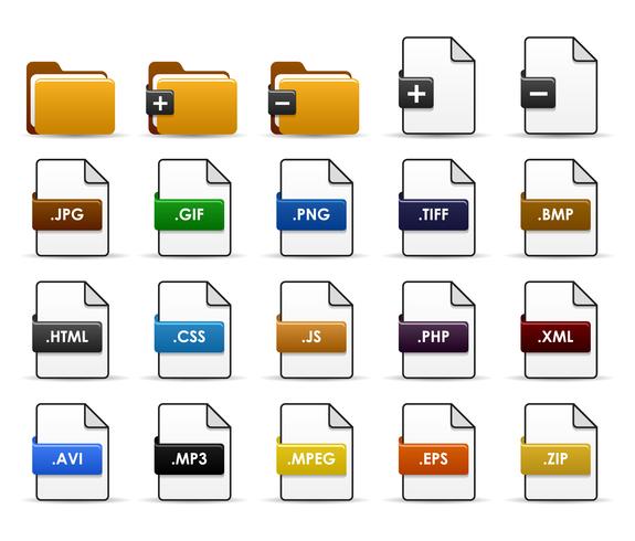 File Folder Web Icon Design. vector
