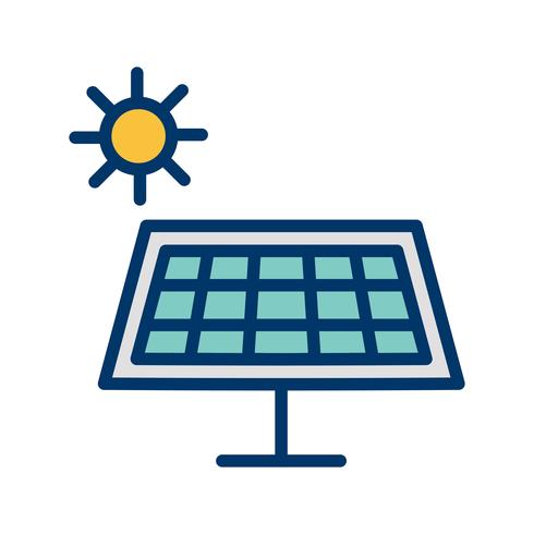 Icono de Vector de energía solar