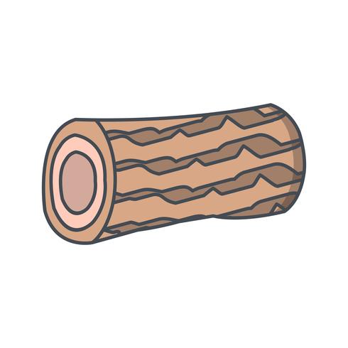 Icono de vector de madera