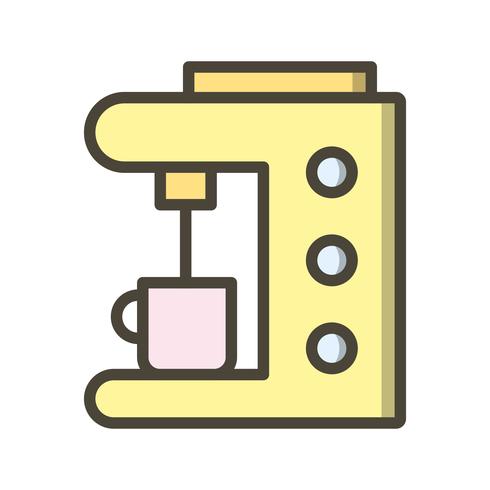 Free Vectors  Yellow coffee maker icon