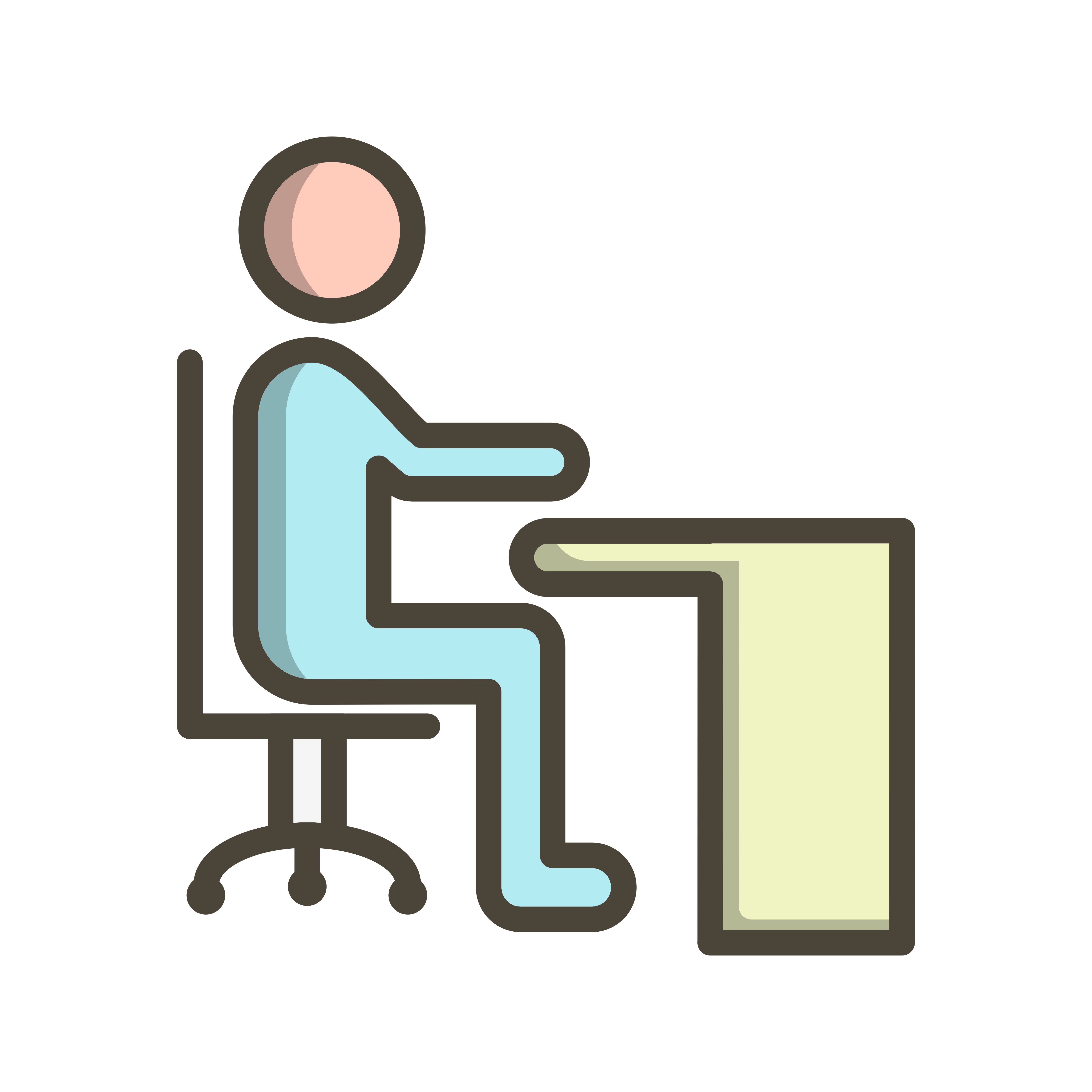 Vector Sitting on Desk Icon 349460 Vector Art at Vecteezy