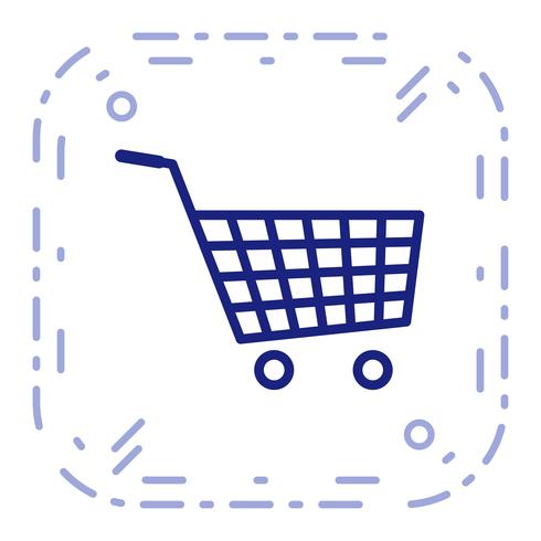 Vector icono de carrito de compras