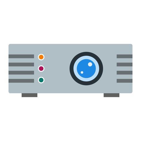 Icono de vector de proyector