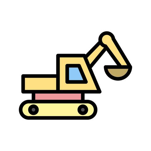 Excavator Vector Icon