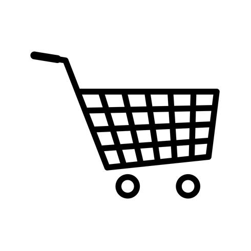 Vector icono de carrito de compras