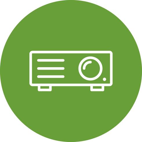 Icono de vector de proyector