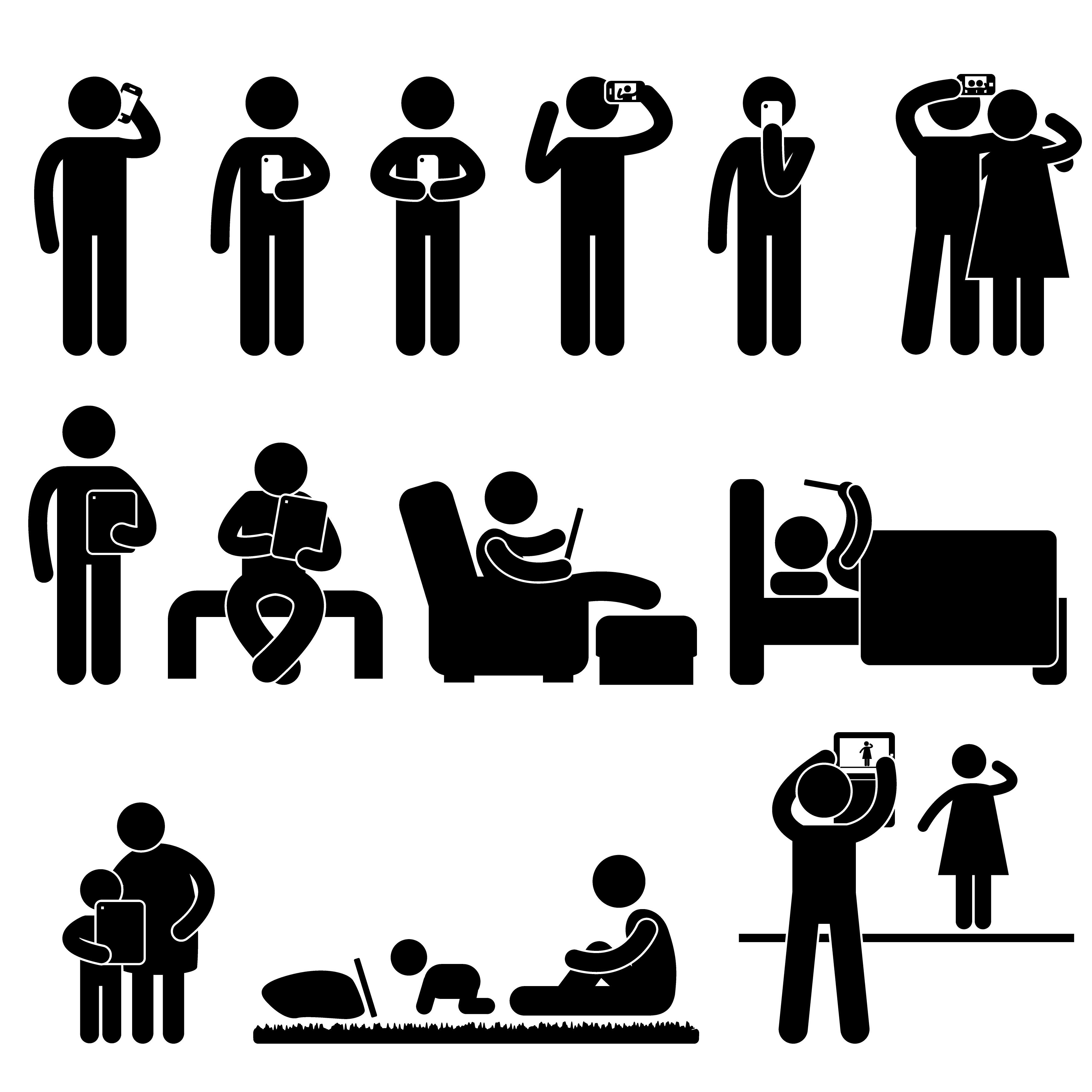 Download Man, Woman and Children Icon Symbol Sign Pictogram. - Download Free Vectors, Clipart Graphics ...