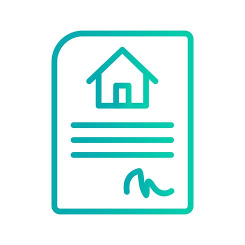 House Contract Vector Icon