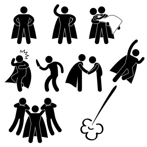 Superhero Hero Rescue Help Protect Girl Fly Icon Symbol Sign Pictogram. vector