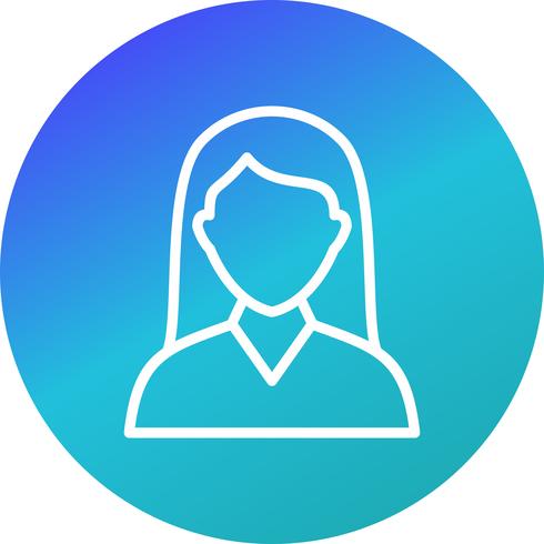 Vector Female Student Icon