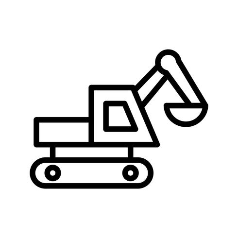 Excavator Vector Icon