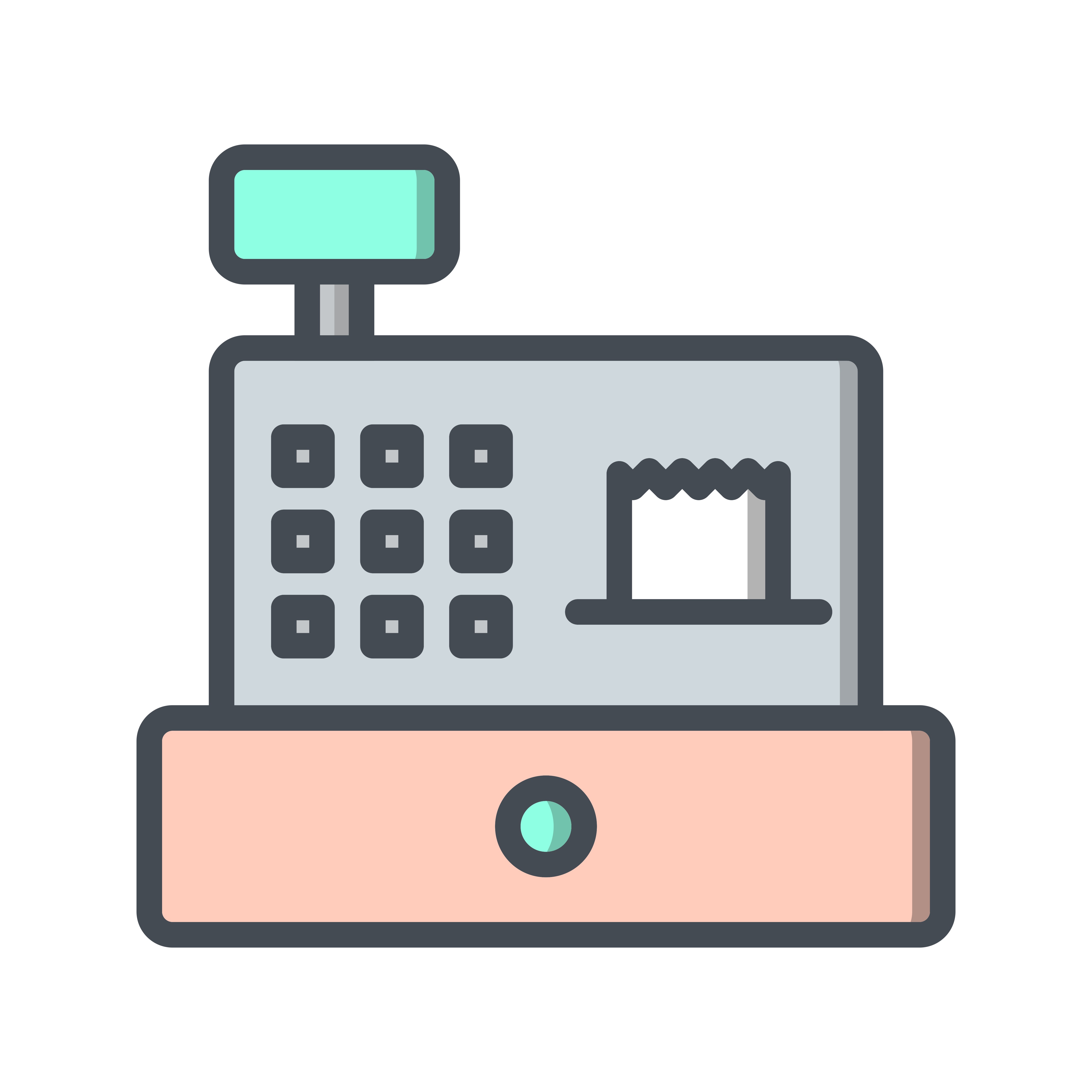 Vector Cash Counter Icon 349763 Vector Art at Vecteezy