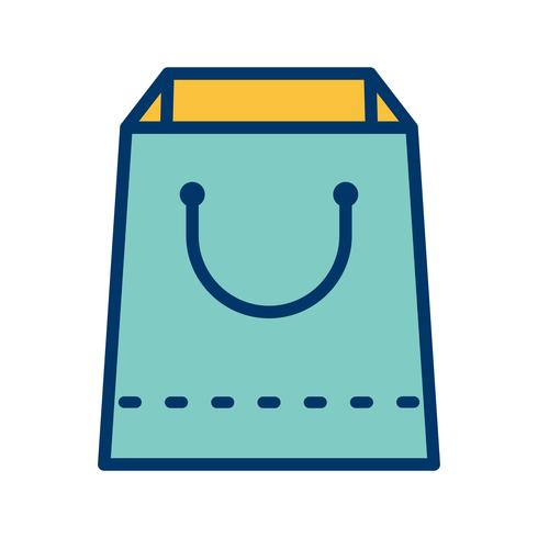 Vector icono de bolsa de compras